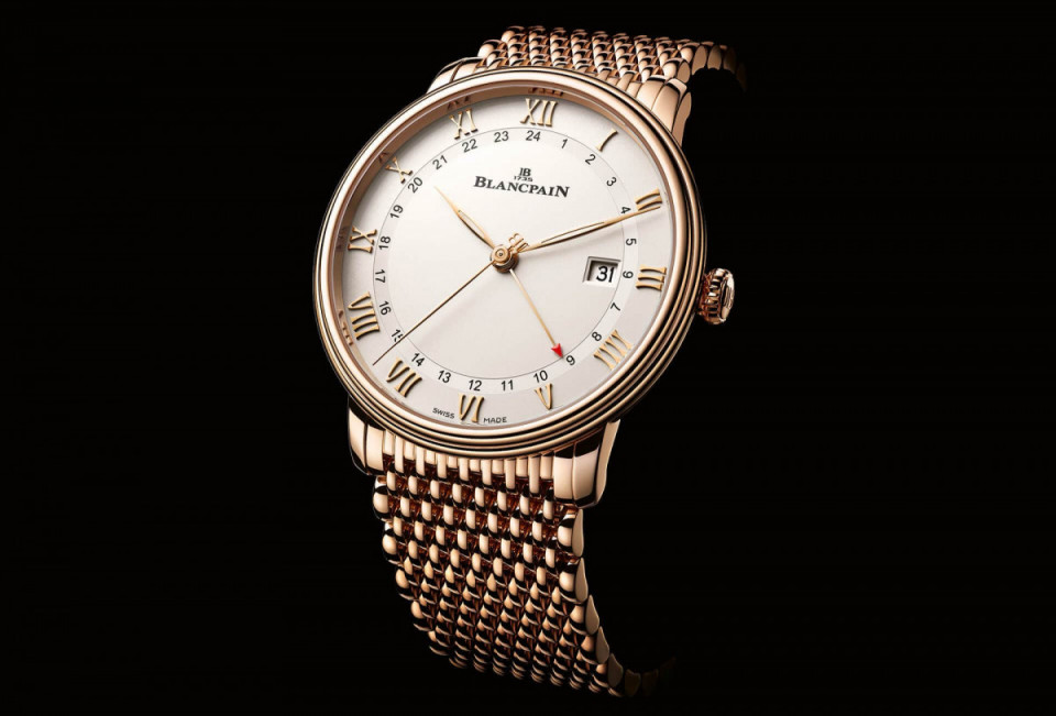 寶珀Villeret兩地時間手錶展現高級錶簡潔實用的一面