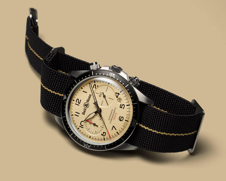 柏萊士當年與SINN合推的軍錶設計在新作Vintage BR Military Beige中重現