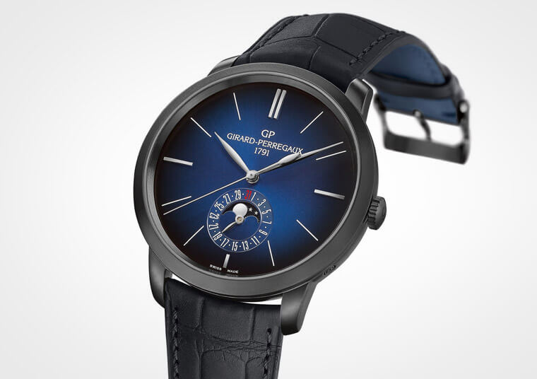 芝柏天際行者Blue Moon為三針日期功能注入月相的優雅風格