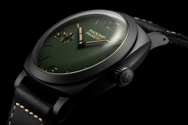 沛納海全新Radiomir系列採用軍綠色面盤 陶瓷殼997是唯一手上鍊版本
