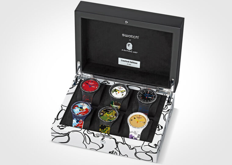 一次帶回各城市特別版超滿足 SWATCH x BAPE®全球限定套裝