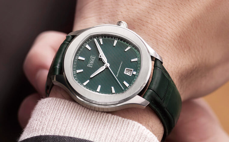 伯爵Piaget Polo S绿面新款游走在正装表和运动表风格之间，搭配性更高 