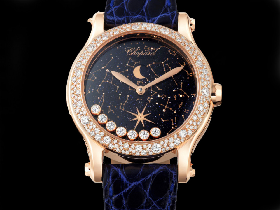 蕭邦跳脫傳統在Happy Sport女錶中增添月相顯示