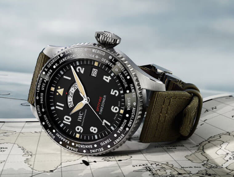 IWC喷火战机飞行表有品牌独家专利又好用的世界时区功能