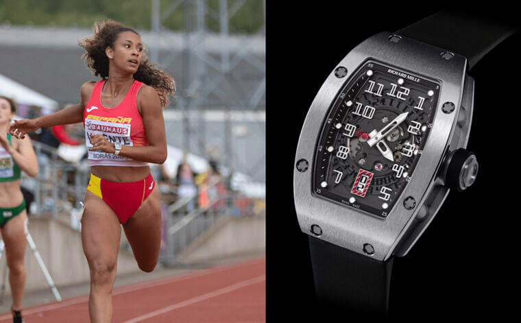 RICHARD MILLE全新摯友Maria Vicente 佩戴RM 007奪得歐洲U20田徑錦標賽冠軍