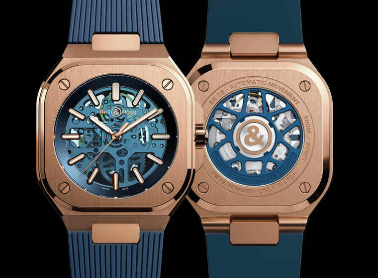 柏萊士捐贈BR05 Skeleton Gold Blue給Only Watch慈善拍賣會