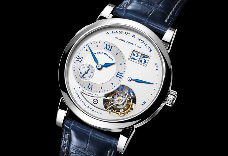 朗格Lange 1 25周年系列压轴之作Lange 1 Tourbillon搬出陀飞轮划下美好句点
