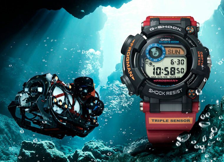 G-SHOCK新款蛙王纪念表GWF-D1000ARR充满南极观测遥控潜水艇计画的元素