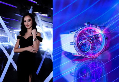 罗杰杜彼邀请女星关颖担任开幕嘉宾 一同呈献全新Excalibur Blacklight系列