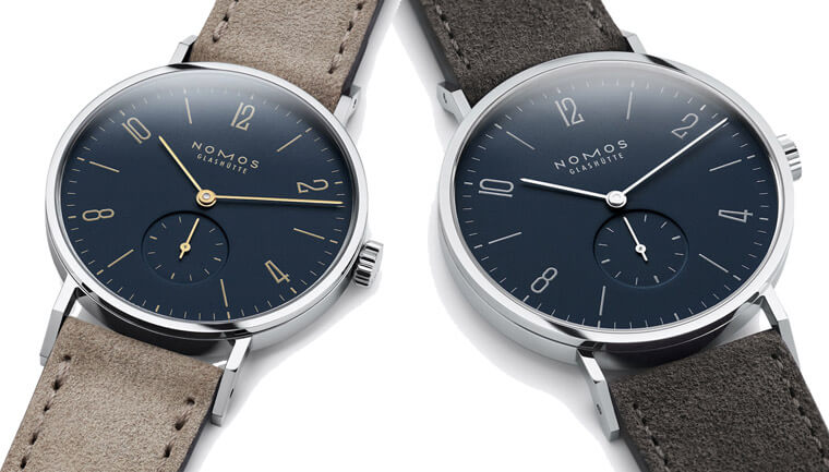 NOMOS Tangente系列替手上鍊款式增添兩款午夜藍面版本
