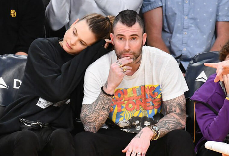 魔力紅主唱亞當李維偏好勞力士 最近又戴了這只Daytona去看湖人隊球賽