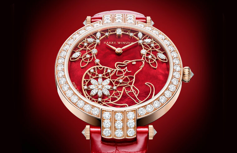 海瑞溫斯頓Premier系列鼠年生肖錶重新詮釋傳統剪紙藝術