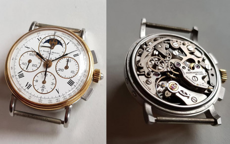 失而復得名士月相計時錶 與歐米茄經典登月機芯861系出同門