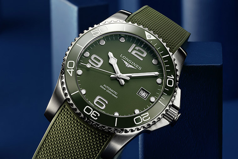 浪琴人氣潛水錶系列HydroConquest將推出首見的綠浪鬼
