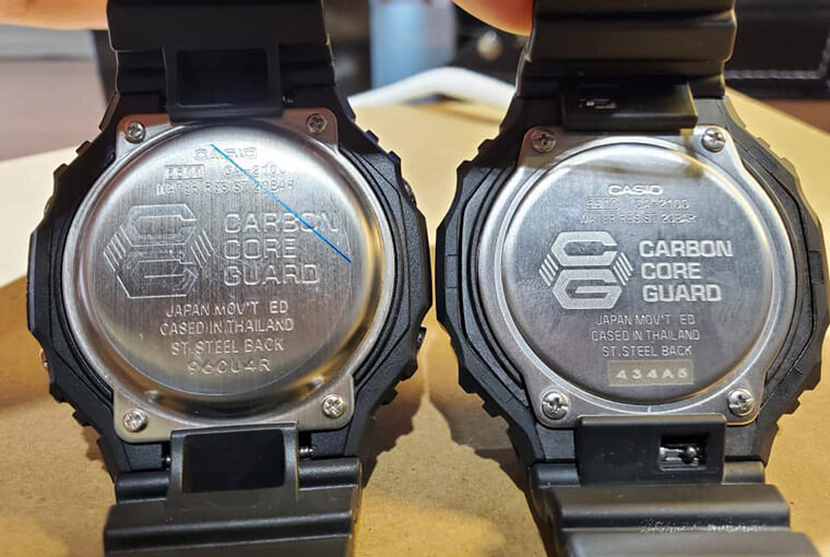 G-SHOCK农家橡树1A1竟已出现A货 这几点教你分辨真假