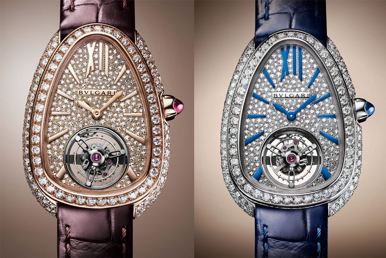 宝格丽为Serpenti Seduttori开发目前市售量产体积最小的陀飞轮