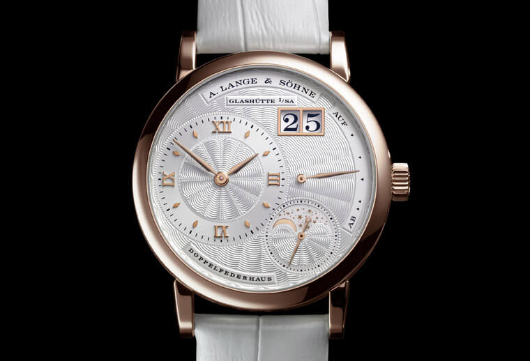 朗格Little Lange 1 Moon Phase有大日期也有月相外帶扭索紋散發高顏值