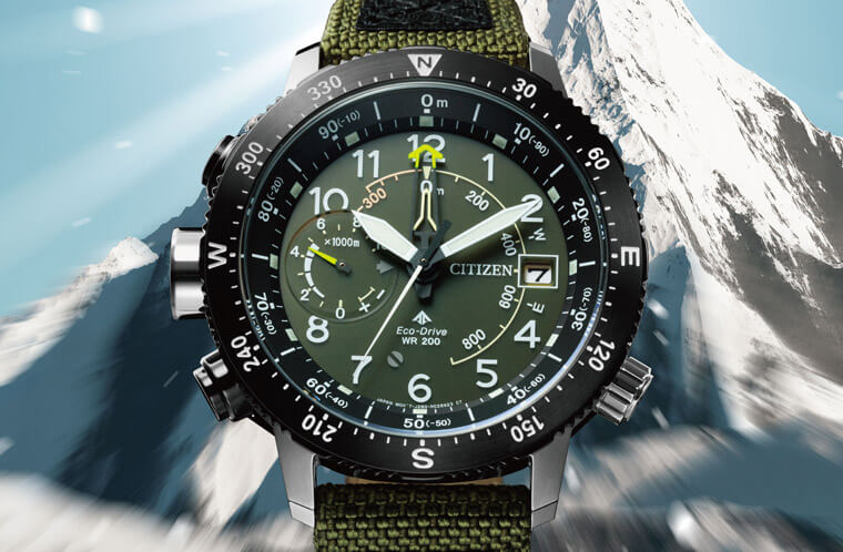 CITIZEN全新Promaster光动能高度计测手表以电镀技术呈现不同色调突显运动风格