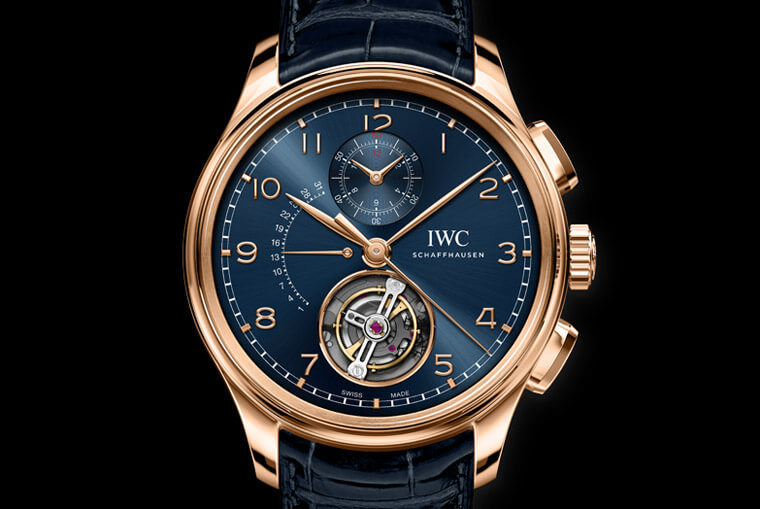 IWC葡萄牙系列新作结合陀飞轮、逆跳日期显示和计时功能