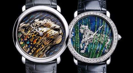 単地亚Ronde Louis Cartier系列推出两氩磥饾工艺手表各自诠释美洲豹丑颌