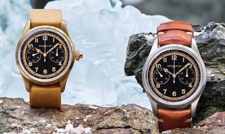 萬寶龍以Minerva古董錶為設計靈感推出1858系列單按把計時錶限量版