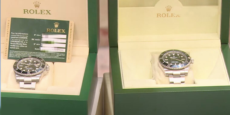 诈欺情侣以50万假钞换两只劳力士水鬼 警方迅速逮人