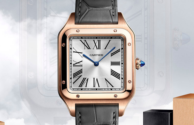 単地亚推出新款Santos-Dumont XL手上链二针表 有玫瑰金、占钑和不锈钢三种版本