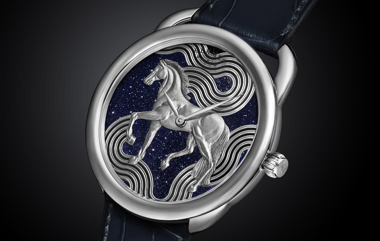 Arceau Cheval Cosmique融合金雕和珐琅展现爱马仕工艺水准