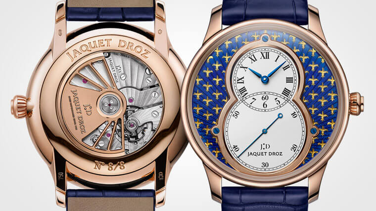雅克德罗新款手表以金箔雕花珐琅工艺诠释花卉主题