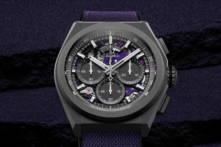 真力时推出搭载品牌首款紫色计时机芯Defy El Primero 21计时表