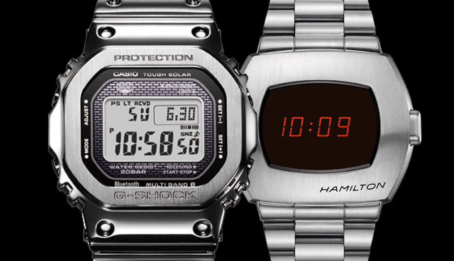 2萬元不鏽鋼電子錶推薦  G-SHOCK和漢米爾頓PSR跳字錶風格大不同