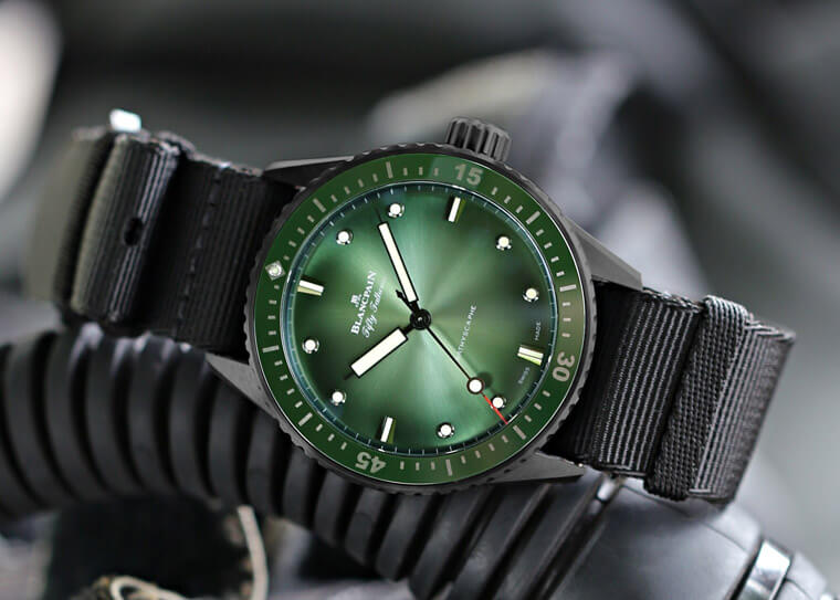 又多一名绿水鬼 宝珀五十噚推出限点限量绿面款式