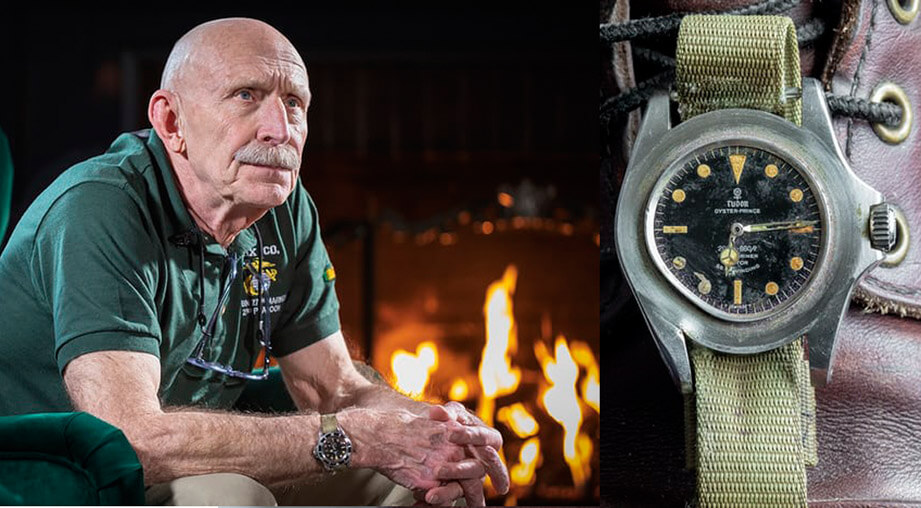 越战被子弹打到变形的帝舵水鬼 50年后修复还能佩戴