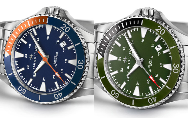 漢米爾頓Scuba水鬼新增藍面和綠面兩款新色