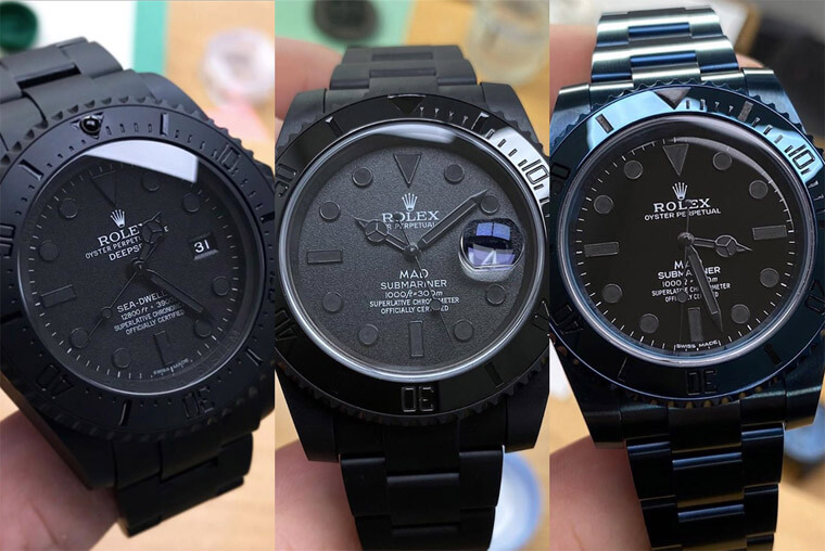 [勞力士潛水錶大變身] 這麼黑！你還看得出哪一支是水鬼、鬼王和海使嗎？