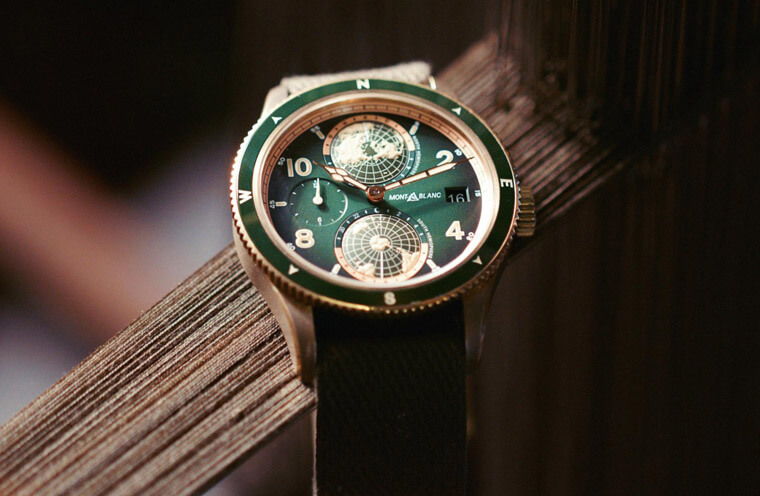 万宝龙1858系列不只有皮带款式 还有和法国百年大厂合作的NATO编织表带可选