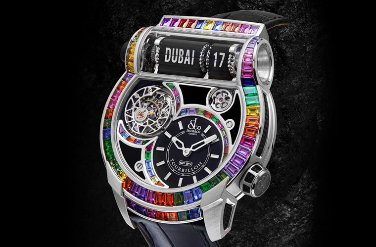 超狂的彩虹圈錶，看的出有什麼功能嗎？