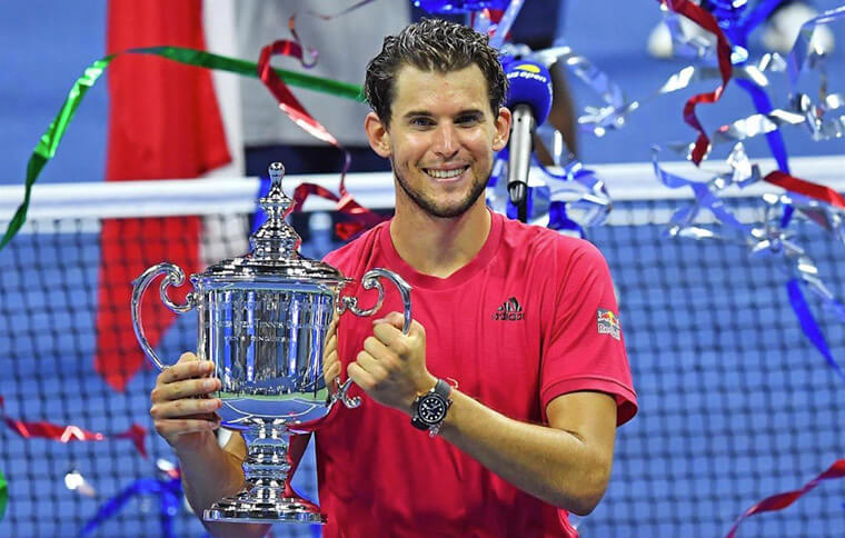 2020美网冠军Dominic Thiem戴幸运表领奖