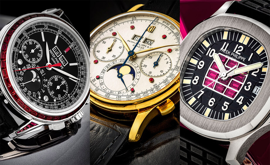 数款稀有百达翡丽红宝石镶嵌手表或怀表即将拍卖 每支估价都好惊人