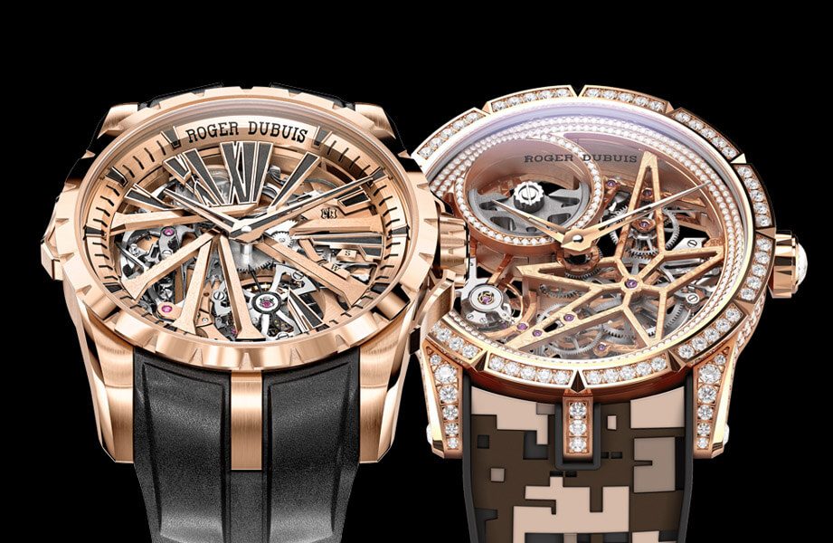 罗杰杜彼发表两款玫瑰金超限量Excalibur手表