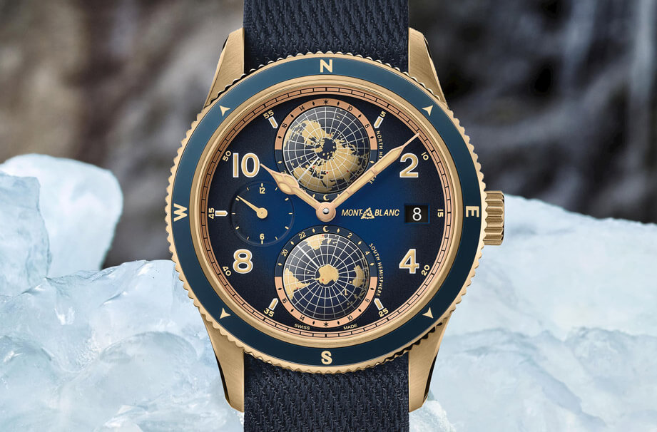 萬寶龍1858世界時間青銅款向登山傳奇Messner致敬