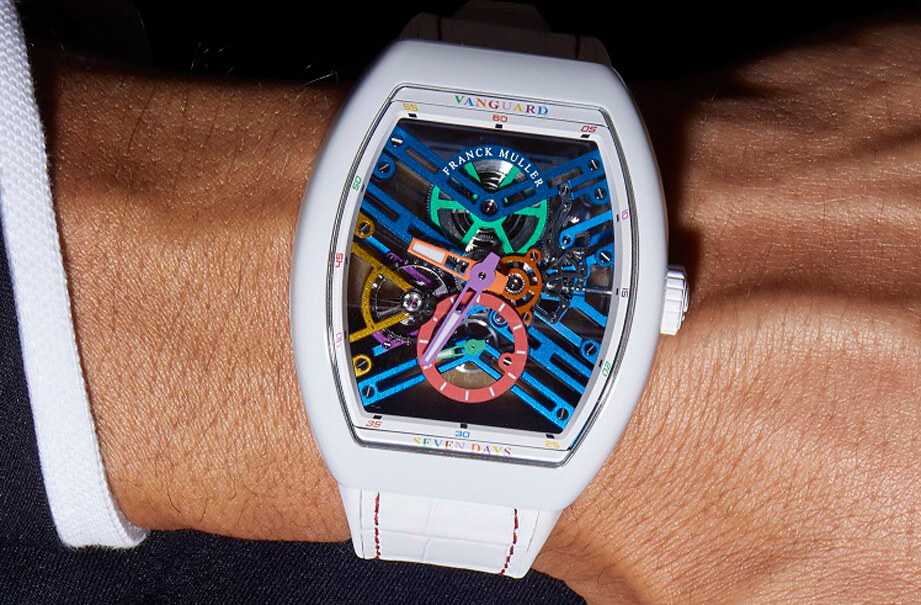 彩虹圈不够狂 FRANCK MULLER Vanguard搭载彩虹机芯超抢眼