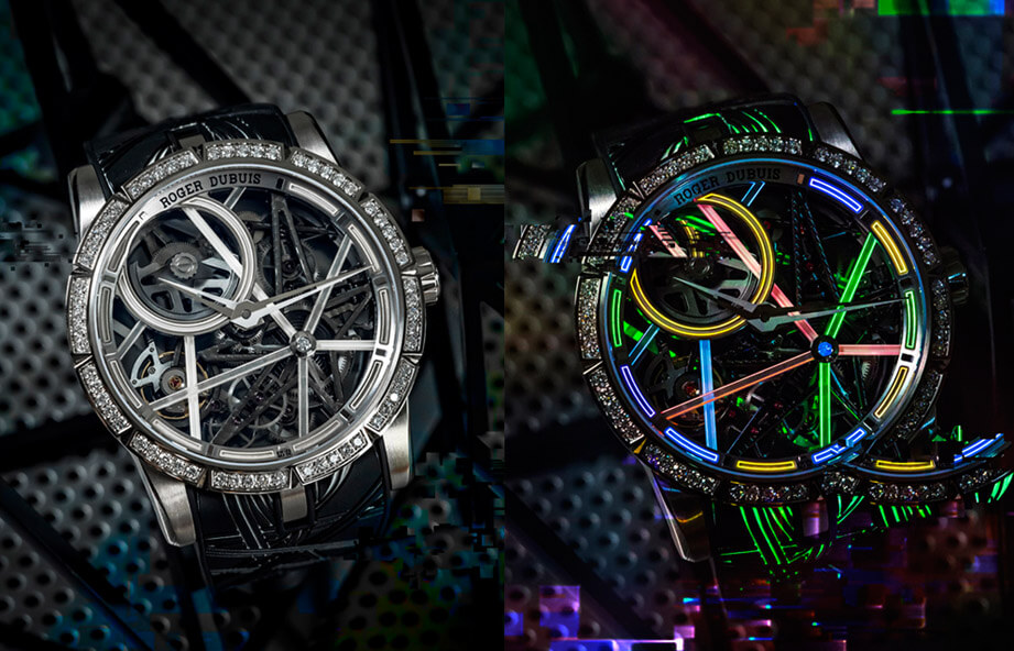 罗杰杜彼以亚洲大城夜景为灵感创造新款Excalibur Blacklight限量表
