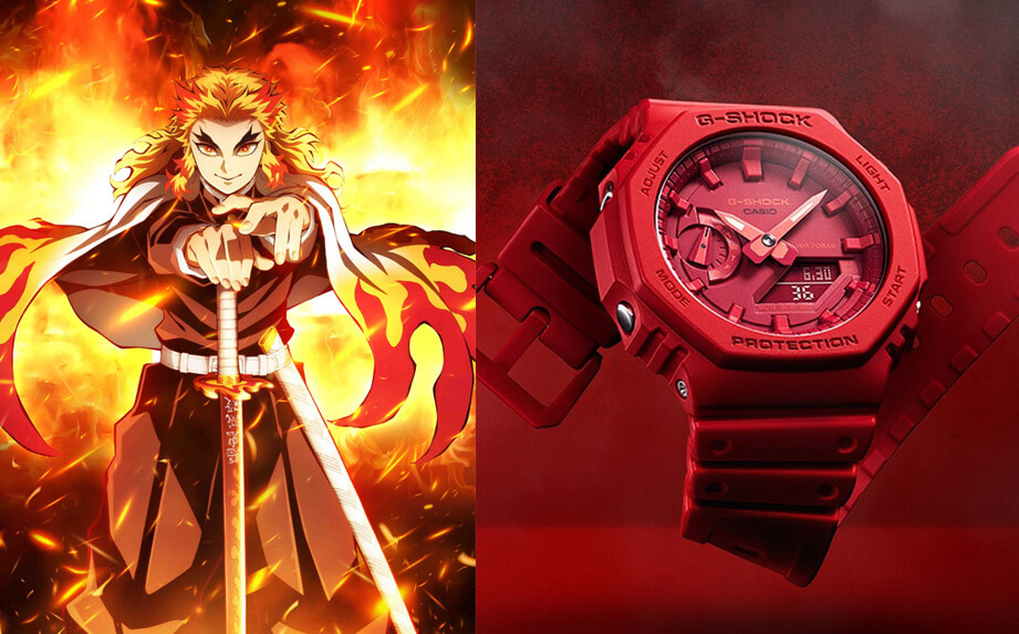 「鬼滅之刃」爆紅帶動多款紅色G-SHOCK熱賣