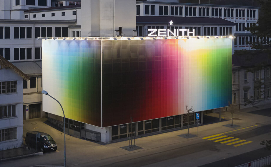 真力時與西班牙當代藝術家合作 錶廠瞬間變成大型裝置藝術