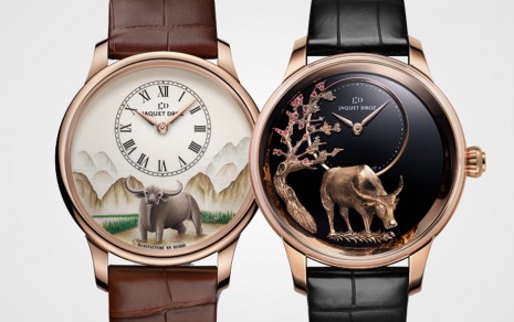 雅克德羅以微繪或金雕詮釋2021牛年生肖主題