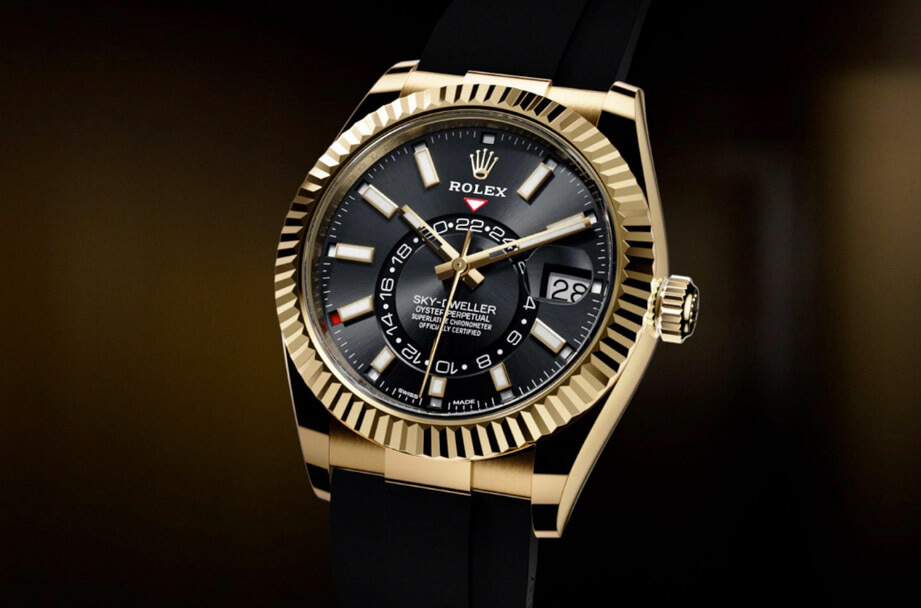 換上橡膠錶帶運動機能再進化的Sky-Dweller天行者