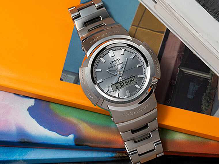 玩家五点评论G-SHOCK金属壳双显AWM-500D