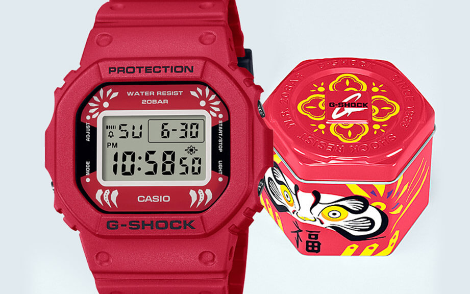 G-SHOCK迎接新年打造一系列開運達摩手錶