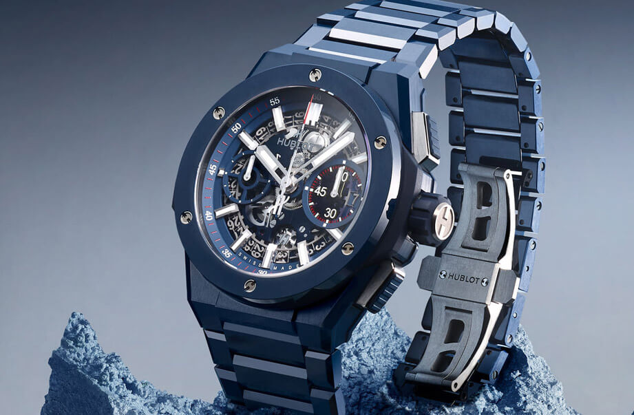 宇舶Big Bang一体式链带手表改换陶瓷壳新登场